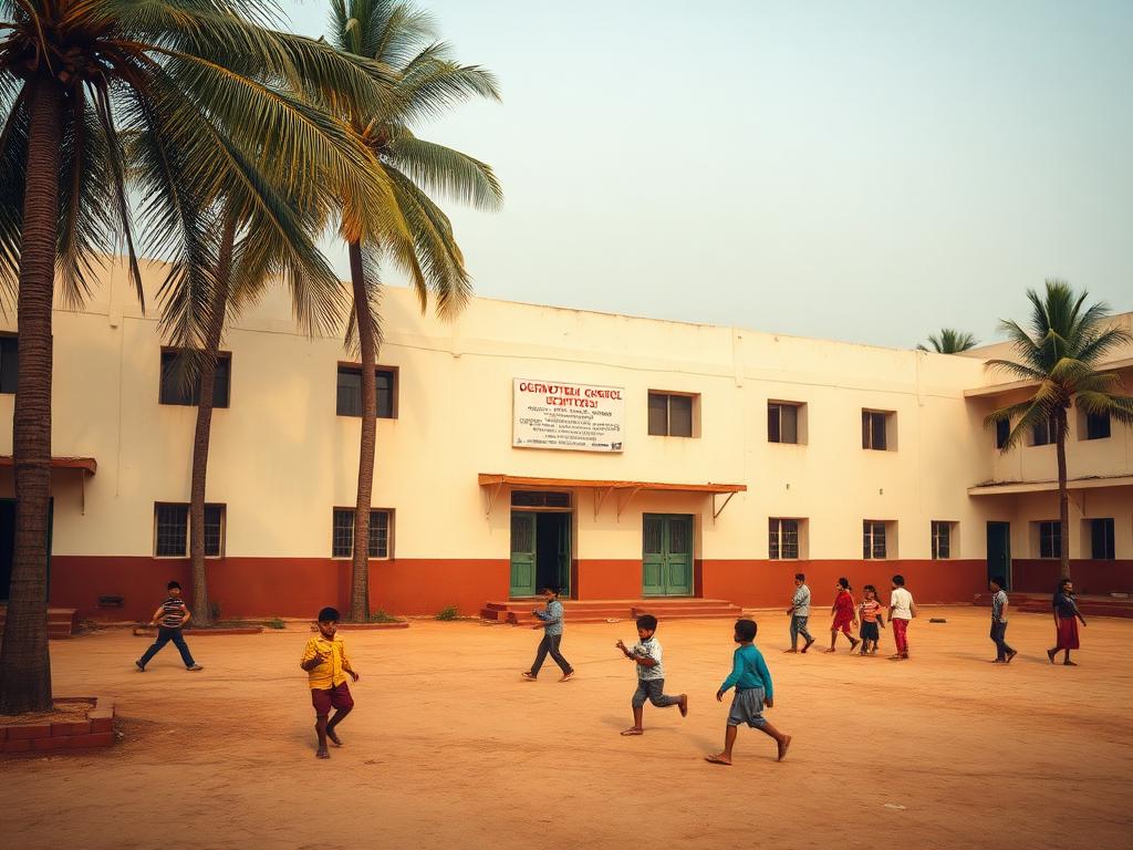 Assisi Central School campus at Bagambila, Derlakatte